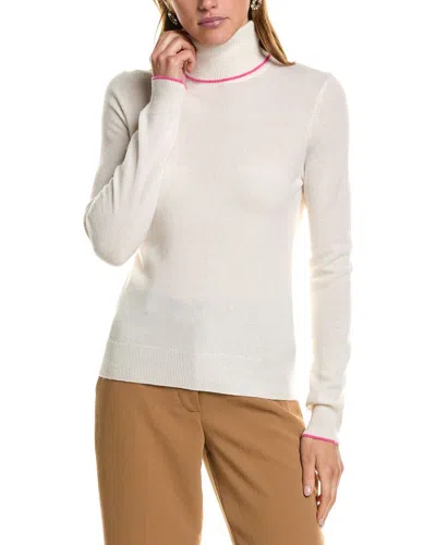 Incashmere Turtleneck Cashmere Sweater In White