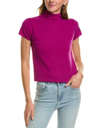 Incashmere Turtleneck Cashmere T-shirt In Purple
