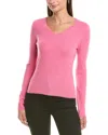 Incashmere V-neck Cashmere Sweater In Pink