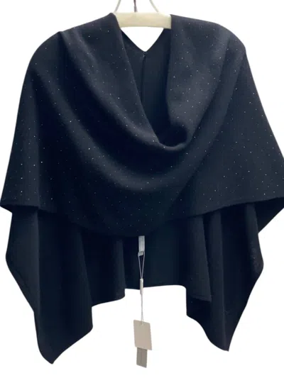Incashmere Women's Jeweled Topper In Black