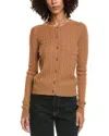Incashmere Wool & Cashmere-blend Cardigan In Brown