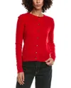 Incashmere Wool & Cashmere-blend Cardigan In Red