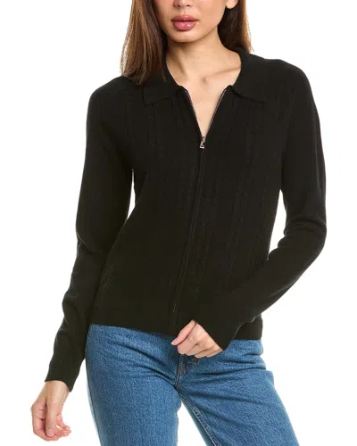 INCASHMERE INCASHMERE ZIP FRONT CASHMERE CARDIGAN