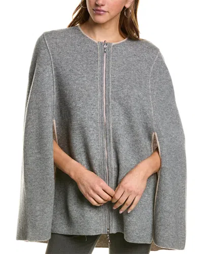 INCASHMERE ZIP FRONT REVERSIBLE CASHMERE CAPE