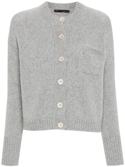 Incentive! Cashmere Cashmere Cropped Cardigan In 灰色