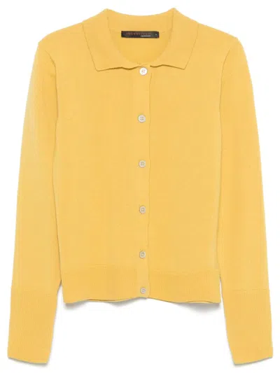 Incentive! Cashmere Hailey Cardigan In Yellow