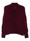 Incentive! Cashmere Cable-knit Cashmere Cardigan In Multi