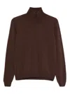 Incentive! Cashmere Jelmo High-neck Jumper In Brown