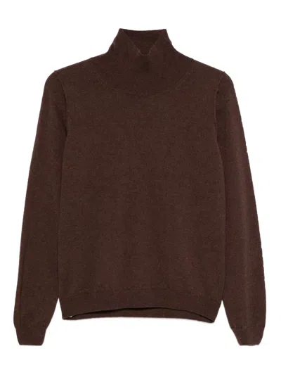 Incentive! Cashmere Jelmo High-neck Jumper In Brown