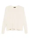 Incentive! Cashmere Ribbed Cashmere Sweater In Neutral