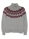Incentive! Cashmere Turtleneck Cashmere Sweater In Gray
