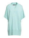 Incentive! Woman Sweater Turquoise Size L Cashmere In Blue
