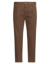 Incotex 1951 By Slowear Man Pants Khaki Size 38 Cotton, Elastane In Brown