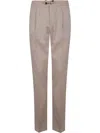 Incotex Tapered Fit Trousers In Beige