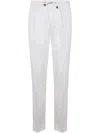 Incotex Tapered Fit Trousers In White