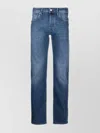 Incotex 5 Pocket Denim Straight Washed In Blue