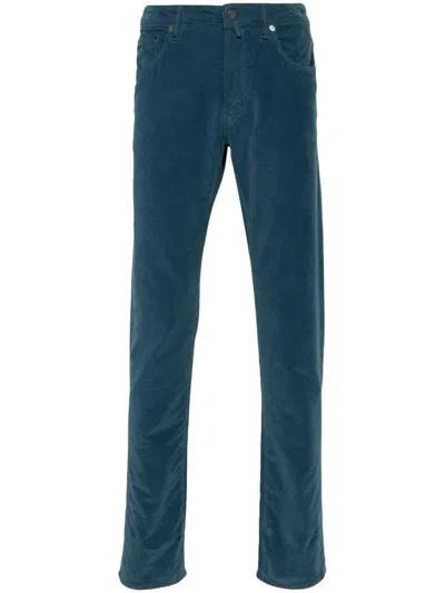Incotex 5 Pocket Stretch Vintage In Blue