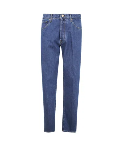 Incotex 5 Pockets Denim Stretch In Blue