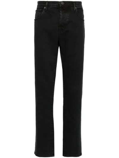 Incotex 5 Pockets Stretch Vintage In Black