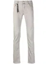 Incotex Vintage Slim Leg Trousers With Keychain Detail