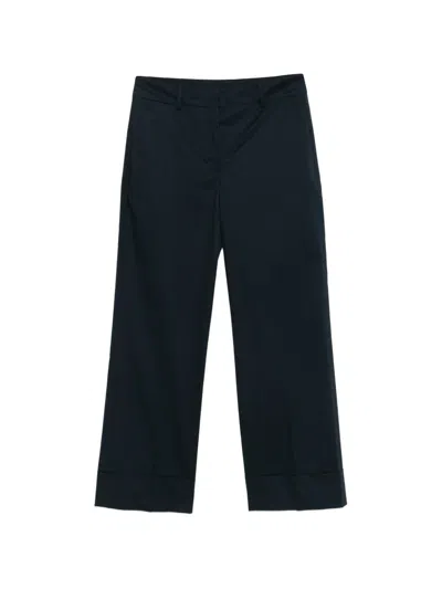 Incotex Arlys Cuffed Trousers In Blue