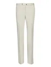 Incotex Batavia Light Grey Trousers In Green
