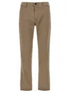 Incotex Trousers Cotton Back Pocket In Beige