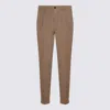 Incotex Tapered-fit Trousers In Stretch Cotton In Brown