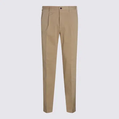 Incotex Beige Cotton Pants In Neutral