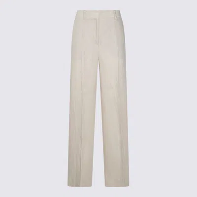 INCOTEX INCOTEX BEIGE LINEN PANTS