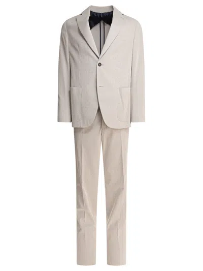 INCOTEX INCOTEX BEIGE LINEN SUIT