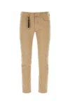 Incotex Stretch-cotton Tapered Trousers In Beige