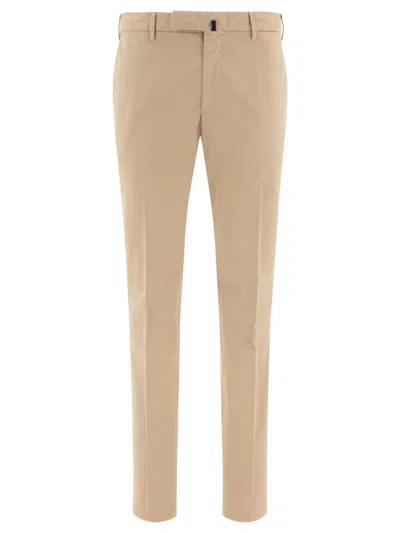 Incotex Beige Tailored Trousers In Neutral