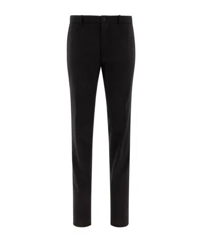 Incotex Belt-loop Casual Pants In Black
