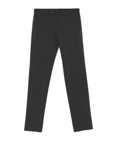 Incotex Belt-loop Casual Pants In Black