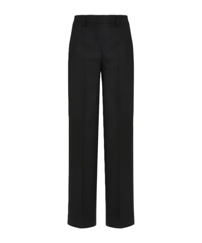 Incotex Belt Loop Casual Pants In Black