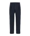 Incotex Cotton Trousers With Pleated Front And Pockets In Black