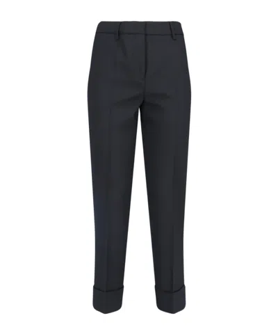 Incotex Belt-loop Casual Pants In Black