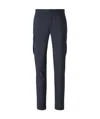 Incotex Cargo Flannel Trousers In Black