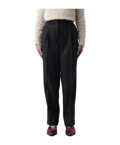 Incotex Belt-loop Casual Pants In Black