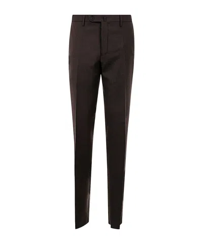 Incotex Belt-loop Casual Pants In Black