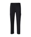 Incotex Cargo Flannel Trousers In Black