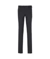 Incotex Slim-cut Virgin-wool Trousers In Black