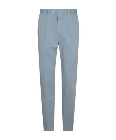 Incotex Belt-loop Casual Pants In Blue