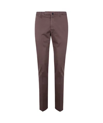 Incotex Belt-loop Casual Pants In Brown