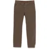 Incotex Mid-rise Chino Trousers In Brown