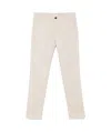 Incotex Tapered Trousers With Belt Loops And Double Welt Pockets In White