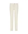 Incotex Stretch Cotton Trousers With Practical Pockets In White