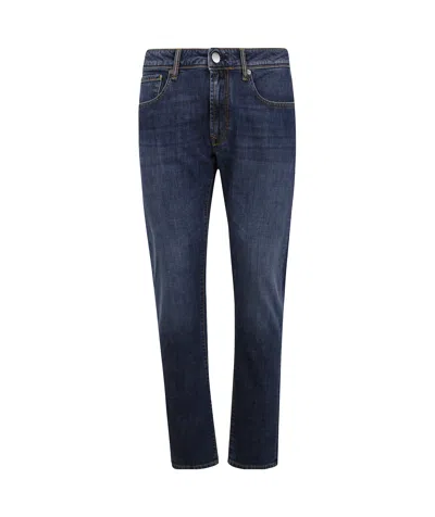 Incotex Belt Loop Jeans In Blue