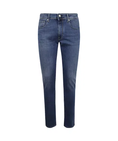 Incotex Belt Loop Jeans In Blue